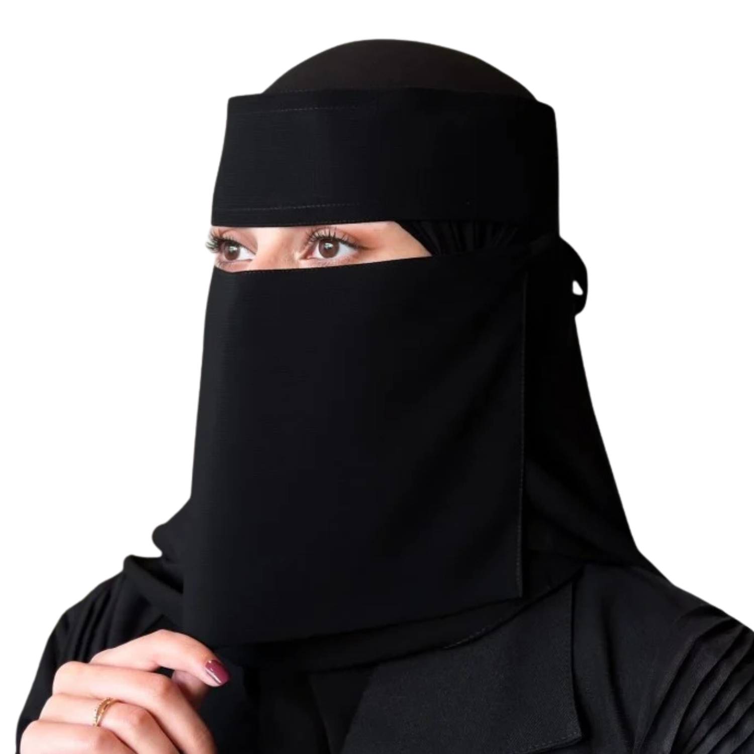 Saudi Buckram Niqab 8"