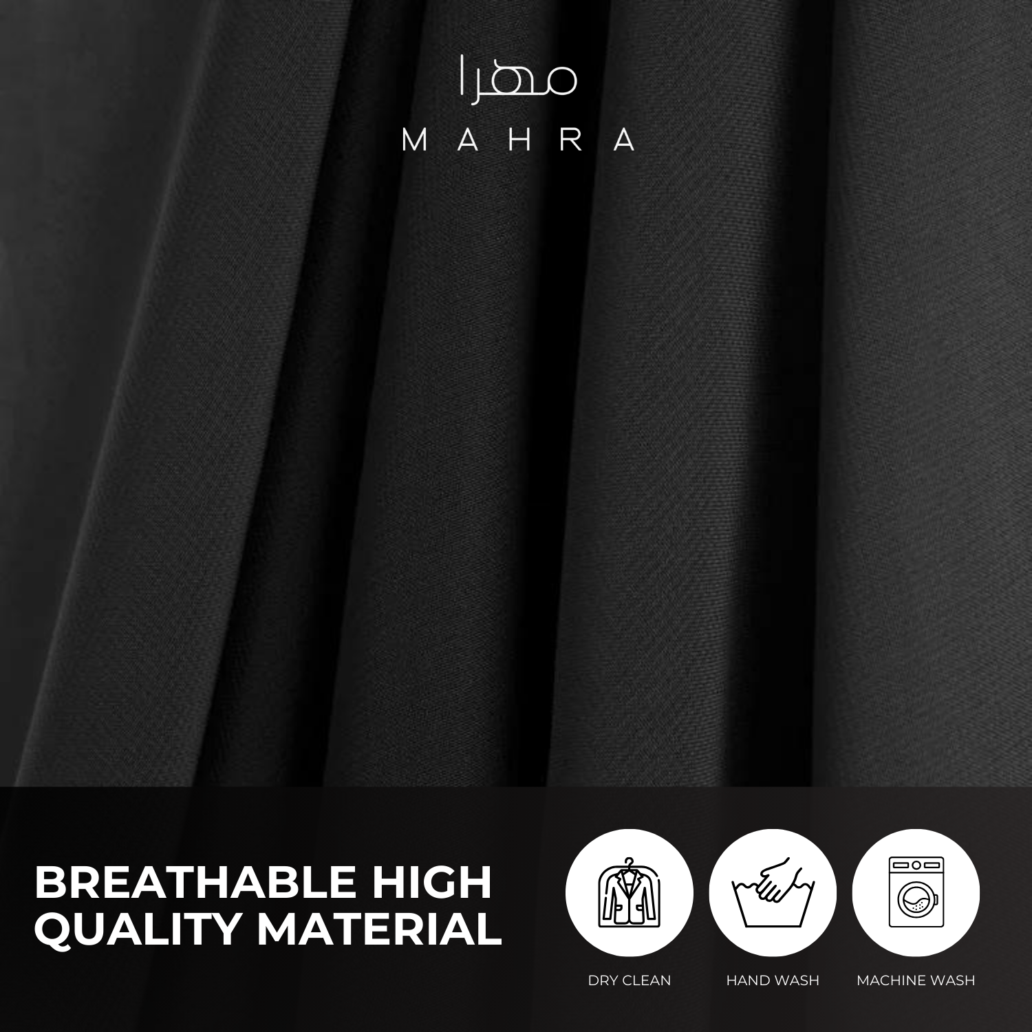 Half Elastic Niqab 10"