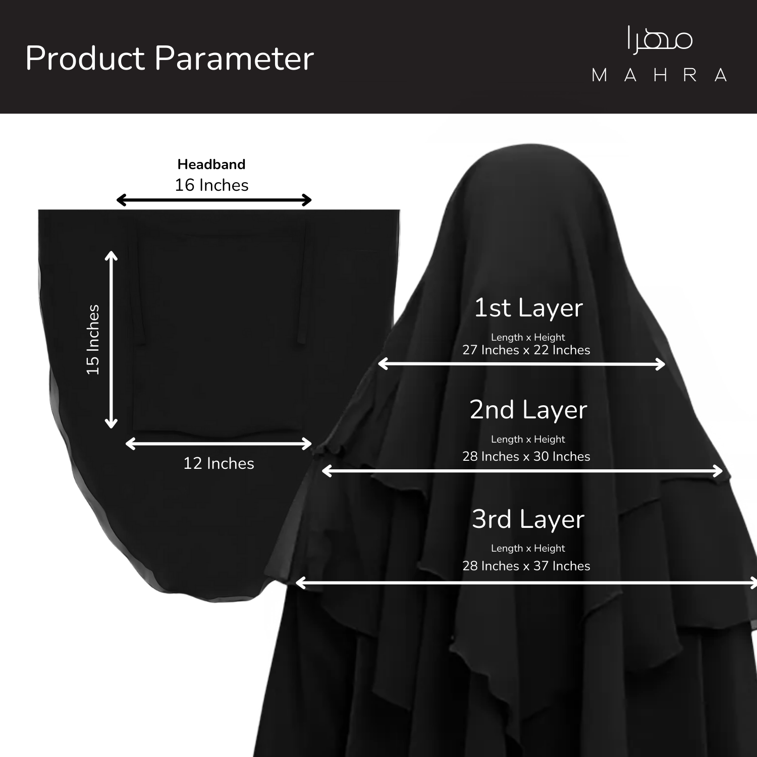 3 Layer Niqab