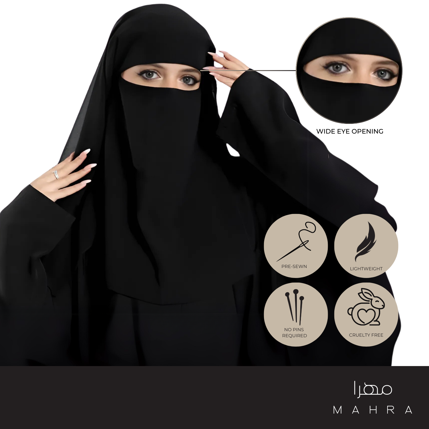 3 Layer Niqab