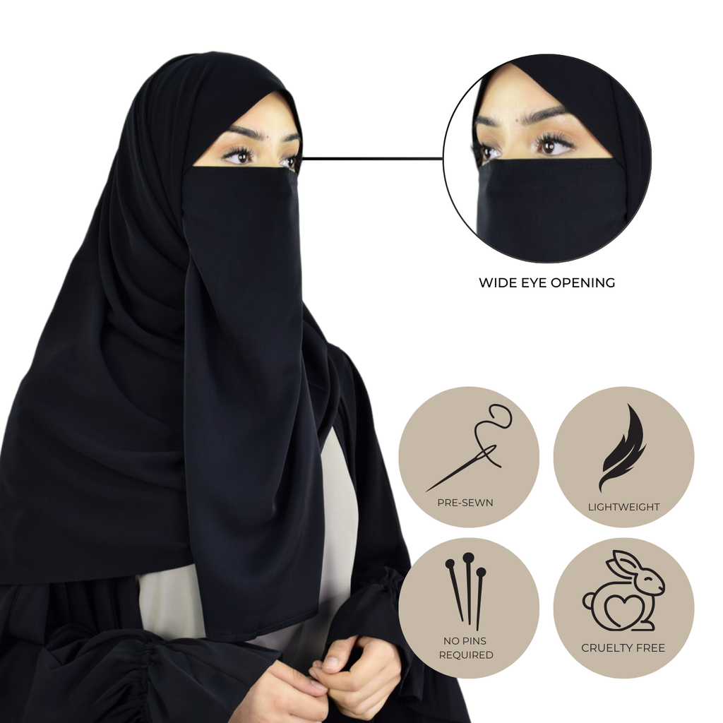 Half Niqab 15"